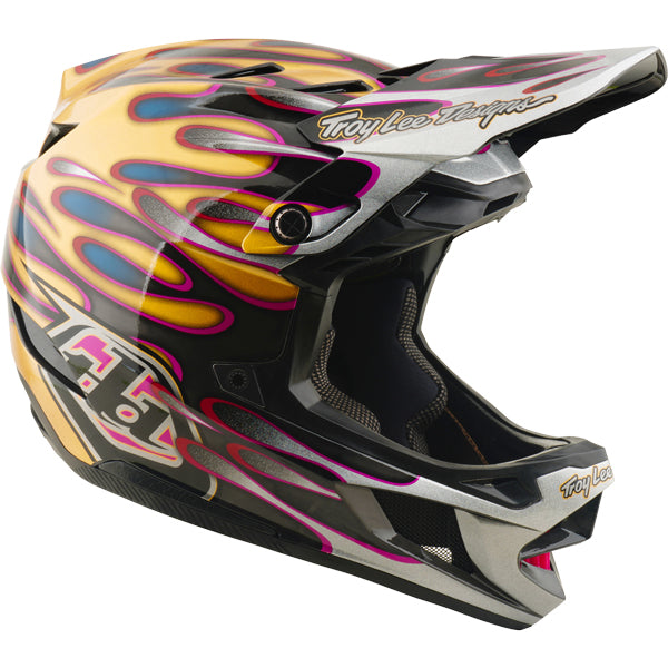 Troy Lee Designs - D4 Carbon Overspray MIPS Helmet (MTB) mountain bike helmet product shown from another angle sku 139030001