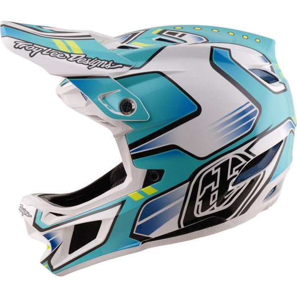 Troy Lee Designs - D4 Composite Crest MIPS Helmet (MTB) mountain bike helmet product shown from another angle sku 140017001
