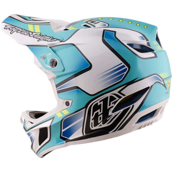 Troy Lee Designs - D4 Composite Crest MIPS Helmet (MTB) mountain bike helmet product shown from another angle sku 140017001