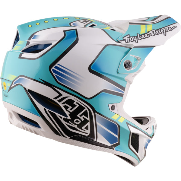 Troy Lee Designs - D4 Composite Crest MIPS Helmet (MTB) mountain bike helmet product shown from another angle sku 140017001