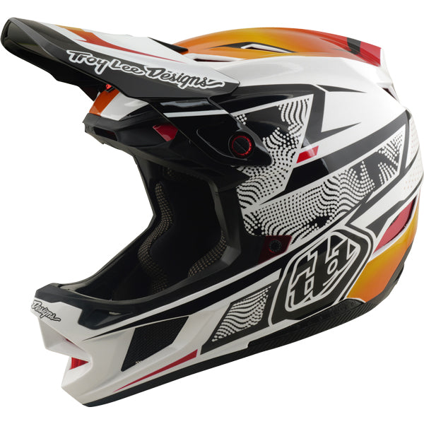 Troy Lee Designs - D4 Composite Lined Up MIPS Helmet (MTB) mountain bike helmet in White product view sku 140025001
