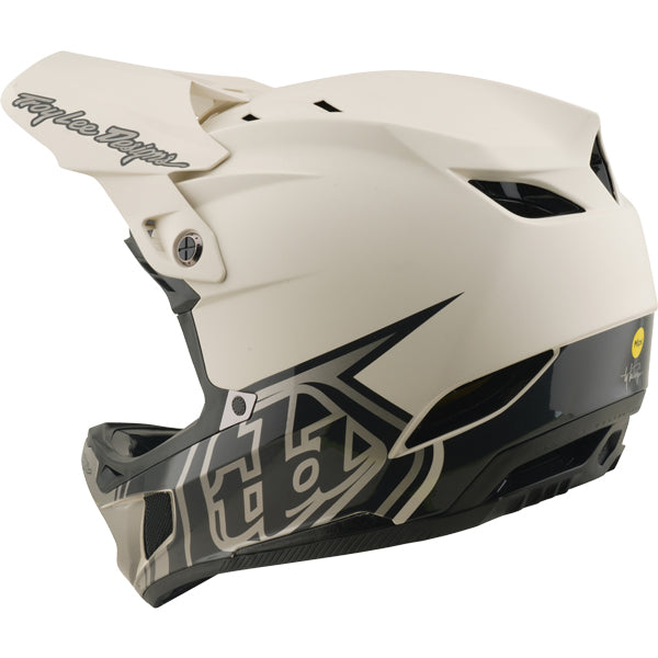Troy Lee Designs - D4 Composite Stealth MIPS Helmet (MTB) mountain bike helmet product shown from another angle sku 140437061