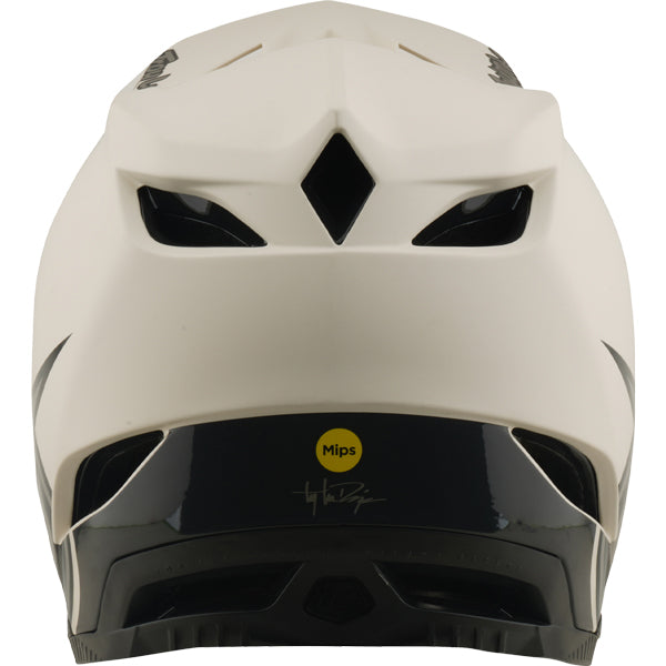 Troy Lee Designs - D4 Composite Stealth MIPS Helmet (MTB) mountain bike helmet product shown from another angle sku 140437061