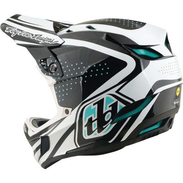 Troy Lee Designs - D4 Polyacrylite The Line MIPS Helmet (MTB) mountain bike helmet product shown from another angle sku 174047001