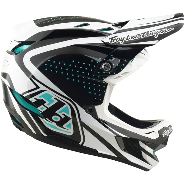 Troy Lee Designs - D4 Polyacrylite The Line MIPS Helmet (MTB) mountain bike helmet product shown from another angle sku 174047001