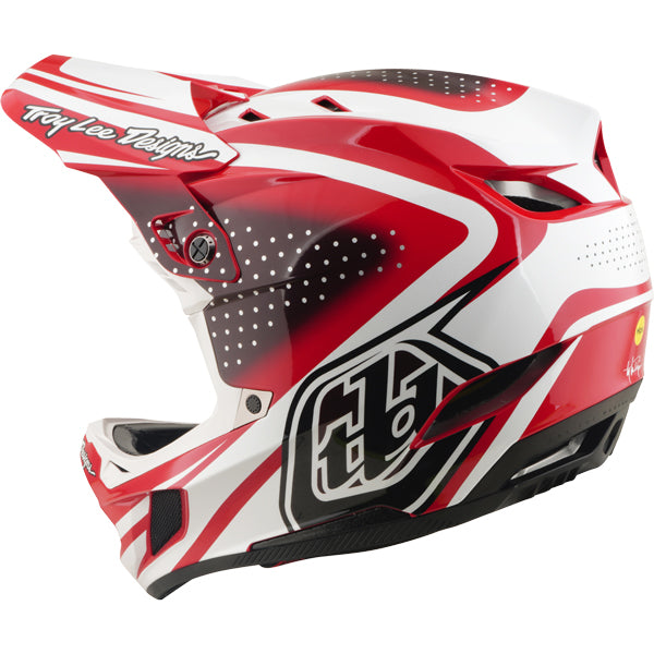 Troy Lee Designs - D4 Polyacrylite The Line MIPS Helmet (MTB) mountain bike helmet product shown from another angle sku 174047001