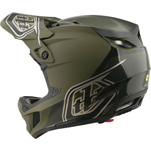 Troy Lee Designs - D4 Polyacrylite Shadow MIPS Helmet (MTB) mountain bike helmet product shown from another angle sku 174499021