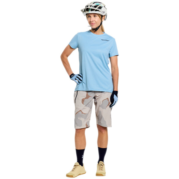 Troy Lee Designs - Lilium Pro Flow Camo Shell Shorts (MTB) (Womens) mountain bike shorts product shown from another angle sku 233023001
