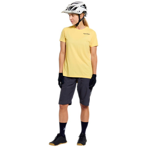 Troy Lee Designs - Lilium Pro Mono Shell Shorts (MTB) (Womens) mountain bike shorts product shown from another angle sku 233027001