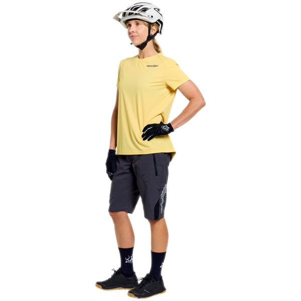 Troy Lee Designs - Lilium Pro Mono Shell Shorts (MTB) (Womens) mountain bike shorts product shown from another angle sku 233027001
