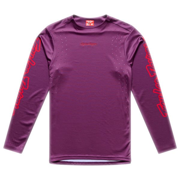 Troy Lee Designs - Sprint Pro Mono Long Sleeve Jersey (MTB) mountain bike jersey product shown from another angle sku 313027002