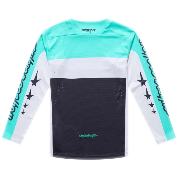 Troy Lee Designs - Sprint Pro Yo Moto Long Sleeve Jersey (MTB) (Youth) mountain bike jersey product shown from another angle sku 315052001