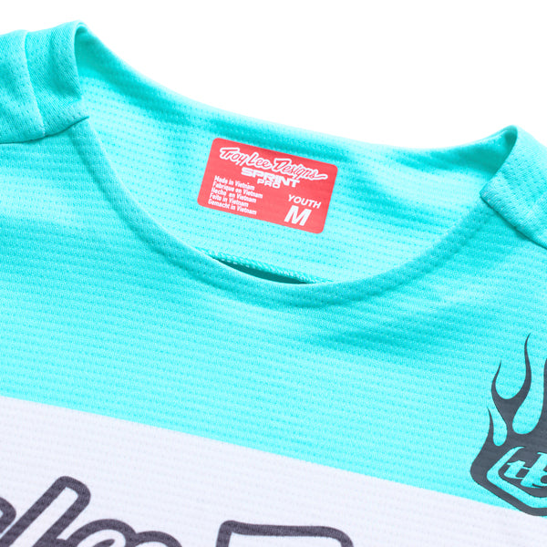 Troy Lee Designs - Sprint Pro Yo Moto Long Sleeve Jersey (MTB) (Youth) mountain bike jersey product shown from another angle sku 315052001