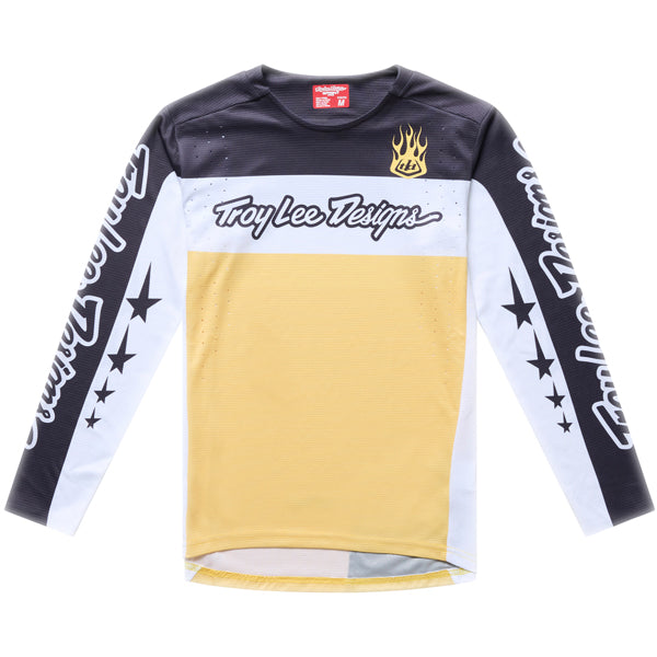 Troy Lee Designs - Sprint Pro Yo Moto Long Sleeve Jersey (MTB) (Youth) mountain bike jersey product shown from another angle sku 315052001