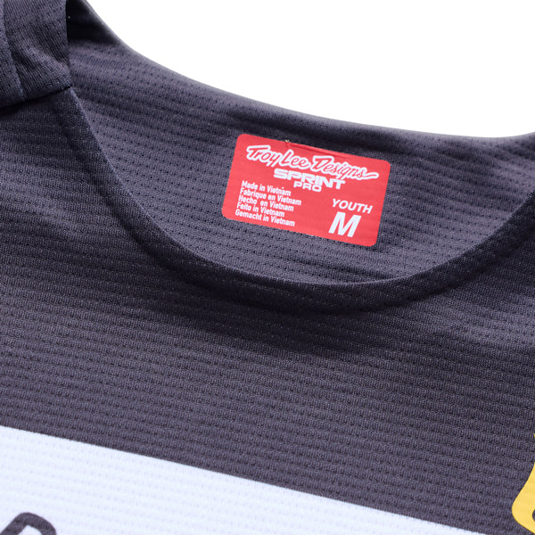 Troy Lee Designs - Sprint Pro Yo Moto Long Sleeve Jersey (MTB) (Youth) mountain bike jersey product shown from another angle sku 315052001