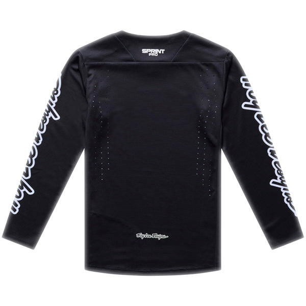 Troy Lee Designs - Sprint Pro Mono Long Sleeve Jersey (MTB) (Youth) mountain bike jersey product shown from another angle sku 315931001