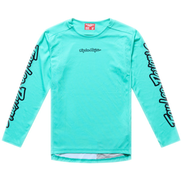 Troy Lee Designs - Sprint Pro Mono Long Sleeve Jersey (MTB) (Youth) mountain bike jersey product shown from another angle sku 315931001