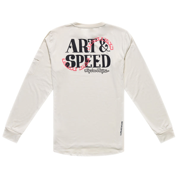 Troy Lee Designs - Ruckus Art & Speed Long Sleeve Ride Tee (MTB) mountain bike gear product shown from another angle sku 371004012