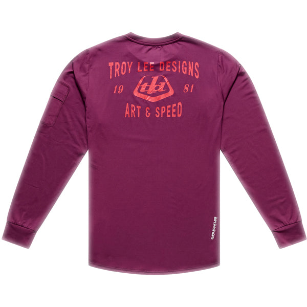 Troy Lee Designs - Ruckus Lockdown Long Sleeve Ride Tee (MTB) mountain bike gear product shown from another angle sku 371026002