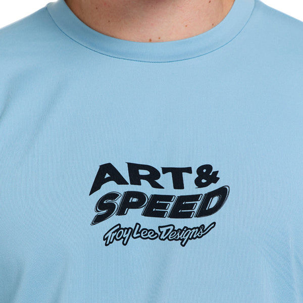 Troy Lee Designs - Ruckus Waves Long Sleeve Ride Tee (MTB) mountain bike gear product shown from another angle sku 371048002