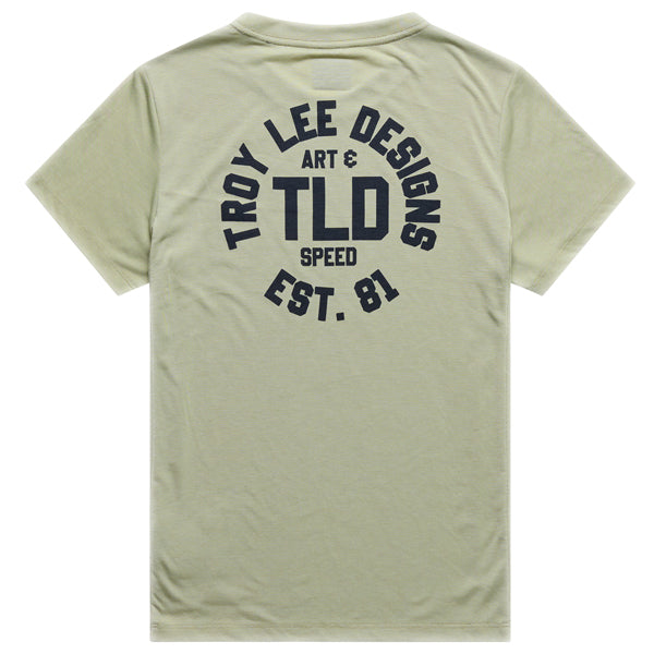 Troy Lee Designs - Lilium Stamps Ride Tee (MTB) (Womens) mountain bike gear product shown from another angle sku 375045001