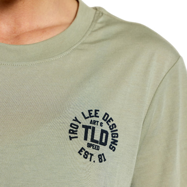 Troy Lee Designs - Lilium Stamps Ride Tee (MTB) (Womens) mountain bike gear product shown from another angle sku 375045001