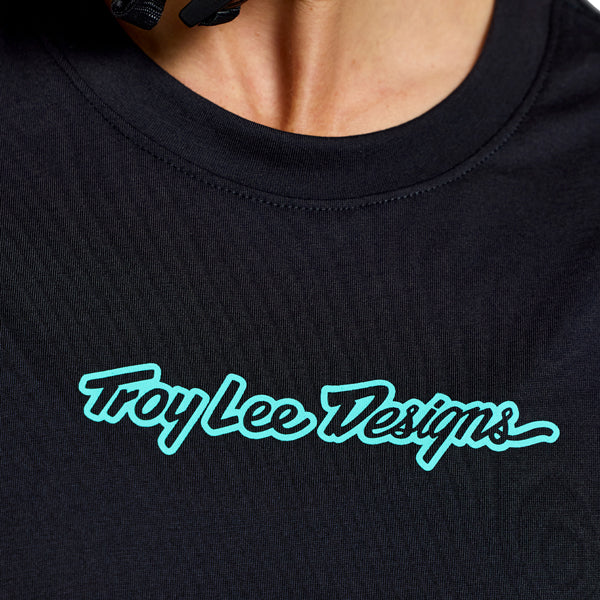 Troy Lee Designs - Lilium Signature Ride Tee (MTB) (Womens) mountain bike gear product shown from another angle sku 375072001