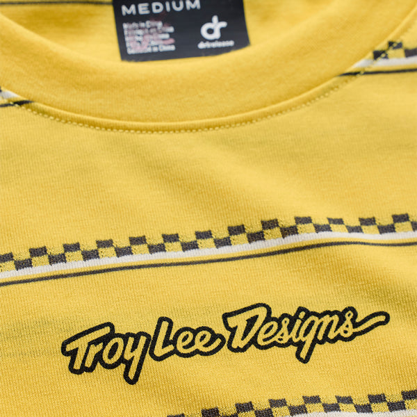 Troy Lee Designs - Skyline Checked Out Ride Tee (MTB) mountain bike gear product shown from another angle sku 382016002