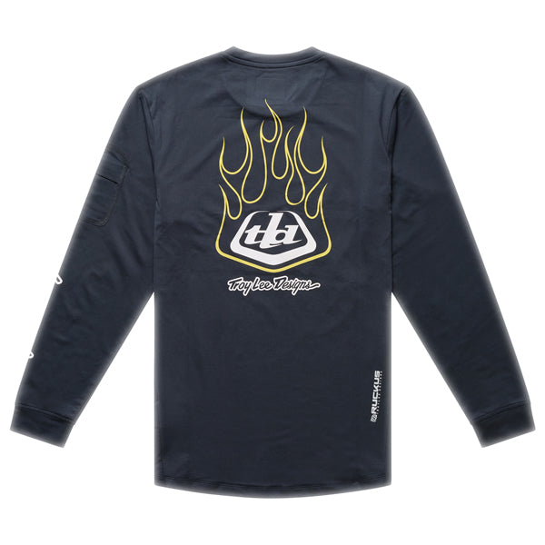 Troy Lee Designs - Ruckus Pressed Long Sleeve Ride Tee (MTB) (Youth) mountain bike gear product shown from another angle sku 386032001