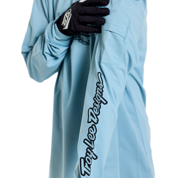 Troy Lee Designs - Ruckus Carbs Long Sleeve Ride Tee (MTB) (Youth) mountain bike gear product shown from another angle sku 386251001