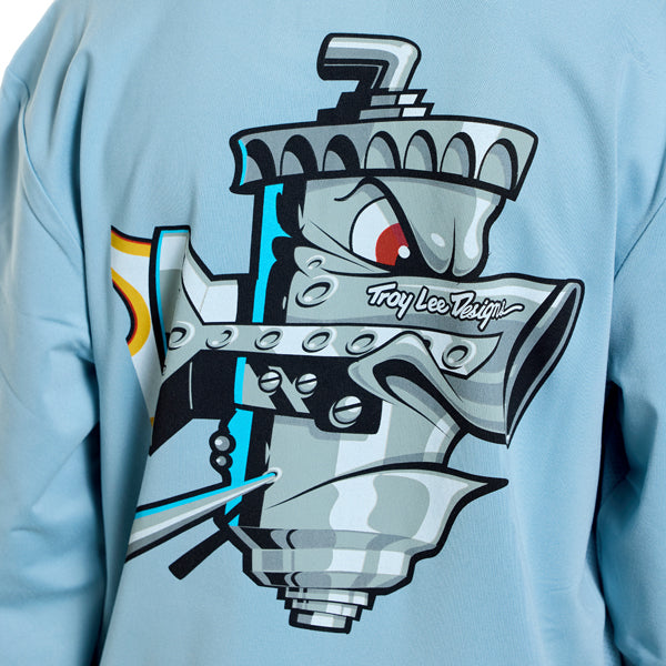 Troy Lee Designs - Ruckus Carbs Long Sleeve Ride Tee (MTB) (Youth) mountain bike gear product shown from another angle sku 386251001