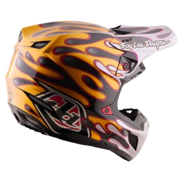 Troy Lee Designs - SE5 Carbon Overspray MIPS Helmet motocross helmet product shown from another angle sku 171030001