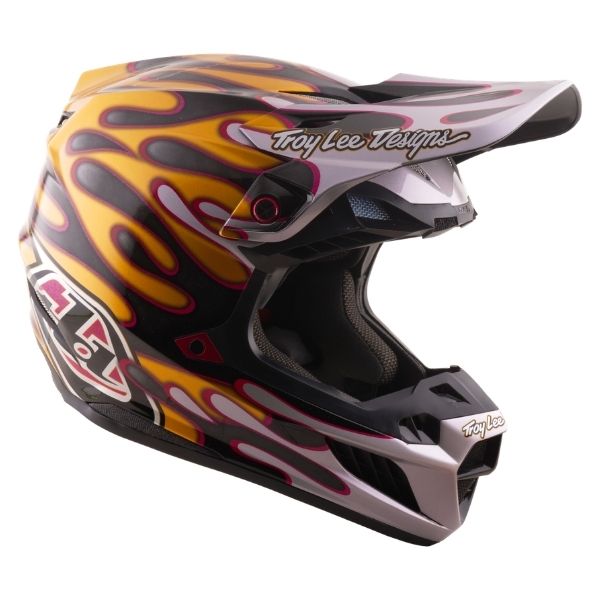 Troy Lee Designs - SE5 Carbon Overspray MIPS Helmet motocross helmet product shown from another angle sku 171030001