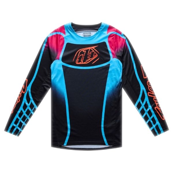 Troy Lee Designs - GP Pro Framework Jersey motocross jersey in Black/Cyan product view sku 377115002