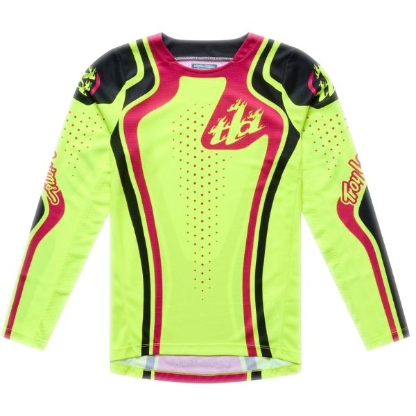 Troy Lee Designs - GP Pro Roller Jersey (Youth) motocross jersey in Flo Yellow/Fuchsia product view sku 379054001