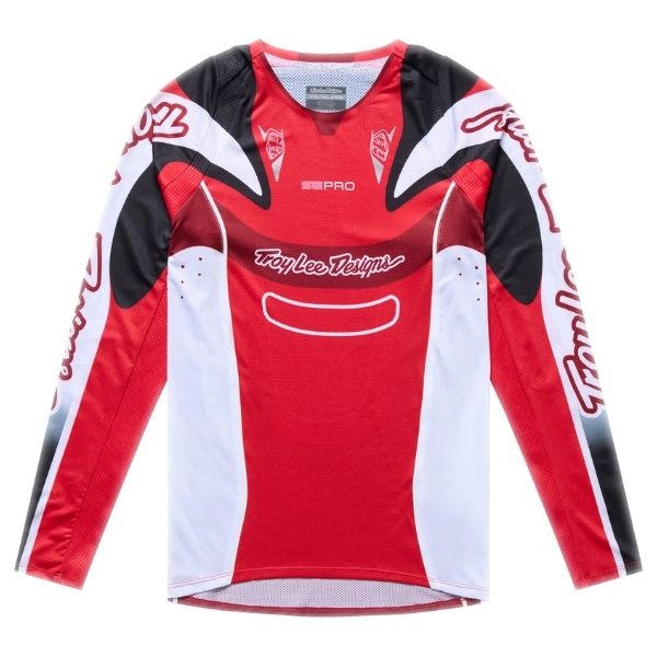Troy Lee Designs - SE Pro Salvo Jersey (Youth) motocross jersey in Red/White product view sku 393055001