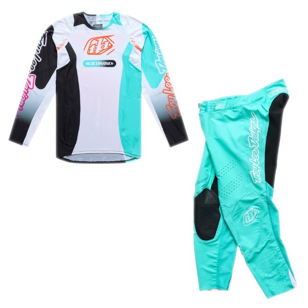 Troy Lee Designs - SE Pro Sever Jersey, Pant Combo motocross jersey in White/Teal product view