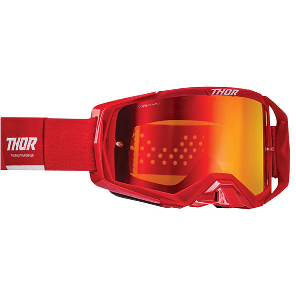 Thor Activate Goggle in Red/White (Mirror Irridium Lens) SKU 26012792