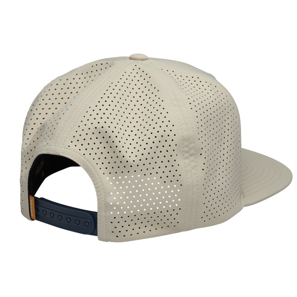 The Thor Corp Hat Sku 25014465 from the back showing mesh shell with plastic snap for size adjustment on a white background