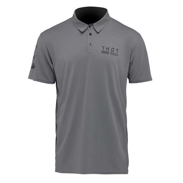 Thor Corpo Polo product image in Blk sizes MD, LG, XL, 2X SKU 3040348. Polo Shirts | Available at BTO Sports