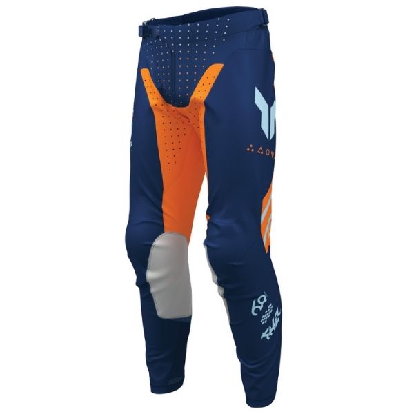 Thor Launchmode Futura Pants side view Colors: Black/Red SKU:2901122 | Available at BTO Sports.
