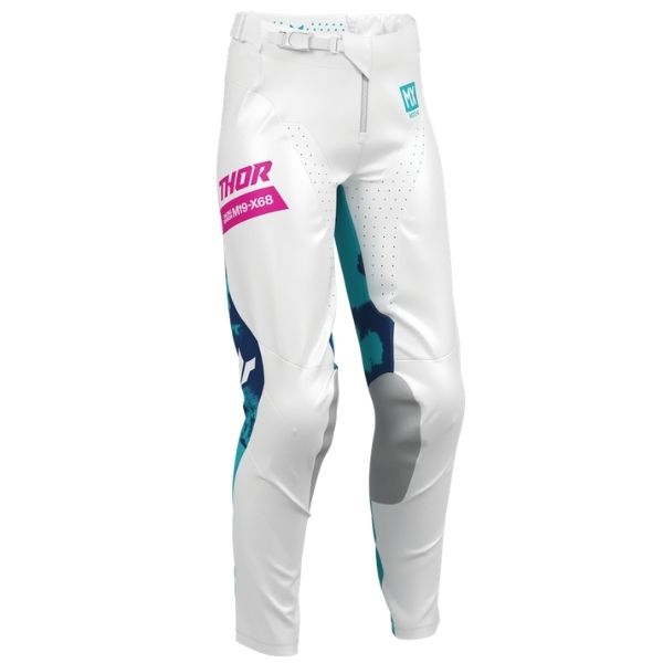 Thor Launchmode Bleach Pants (Womens) front angle view Colors: Black/Orchid SKU:290204 | Available at BTO Sports.