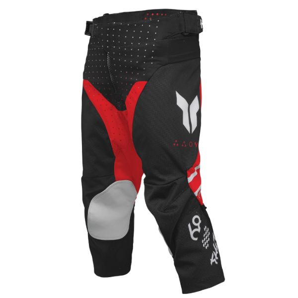 Thor Launchmode Futura Pants (Youth) side view Colors: Nvy/Orange SKU:290326 | Available at BTO Sports.
