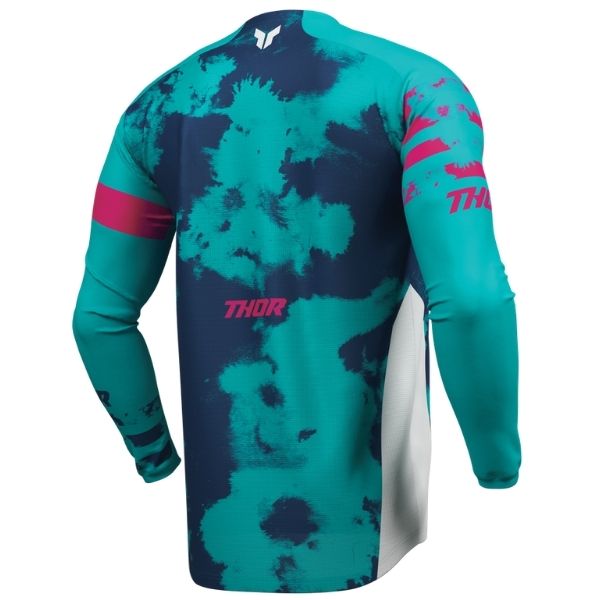 Clean studio shot of BTO Sports - Launchmode Bundle (Jersey, Pant, Neck Brace Combo); showing fabric texture, panel layout, and graphics; SKU 1755121883