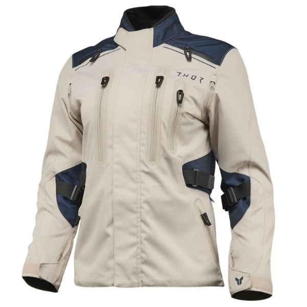 Thor Range Jacket (Womens) side view in Sand/Midnight sizes XS, SM, MD, LG, XL SKU 2921000. Riding Jacket | Available at BTO Sports