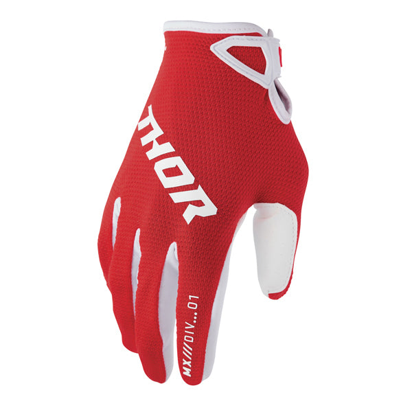 Thor Ridemode Static Gloves rear view Colors: Red Sizes: XS to 2X SKU:333083 | Available at BTO Sports.