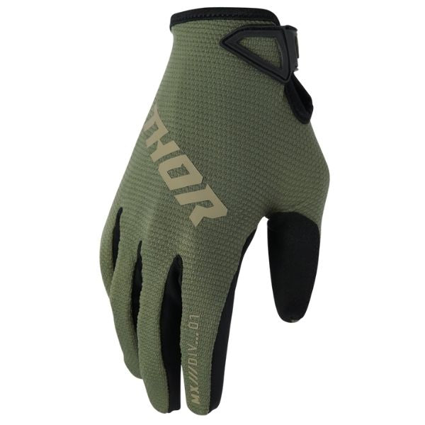 Thor Ridemode Static Gloves (Womens) side view Colors: Grey Sizes: SM to XL SKU:333103 | Available at BTO Sports.