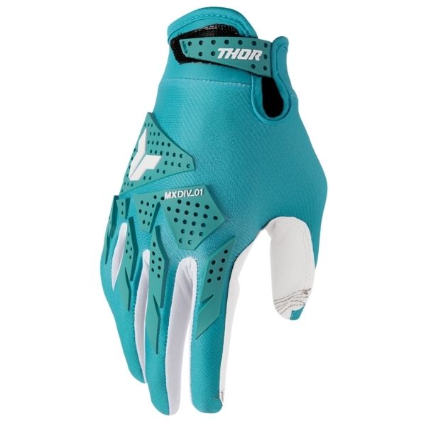 Thor Launchmode XP Gloves (Womens) rear view Colors: Aqua Sizes: SM to XL SKU:333102 | Available at BTO Sports.