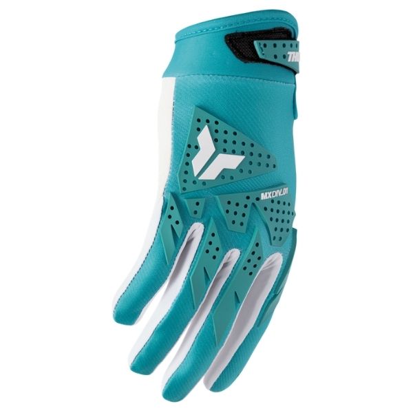 Thor Launchmode Bleach Gloves (Youth) front angle view Colors: Grey/Acid Sizes: Y-2XS to Y-XS SKU:333219 | Available at BTO Sports.