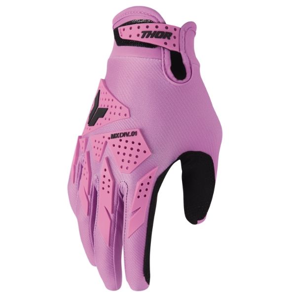 Thor Launchmode Bleach Gloves (Youth) side view Colors: Grey/Acid Sizes: Y-2XS to Y-XS SKU:333219 | Available at BTO Sports.